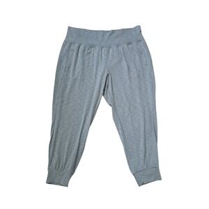 Athleta Salutation Jogger Womens 3X Heathered Grey High Rise Pants Athleisure